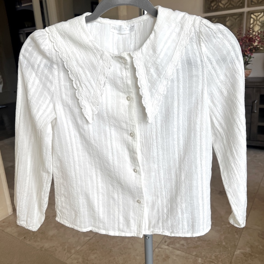 Zara Kids button down blouse,  Girls Size 9